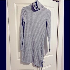 Knit turtleneck dress
